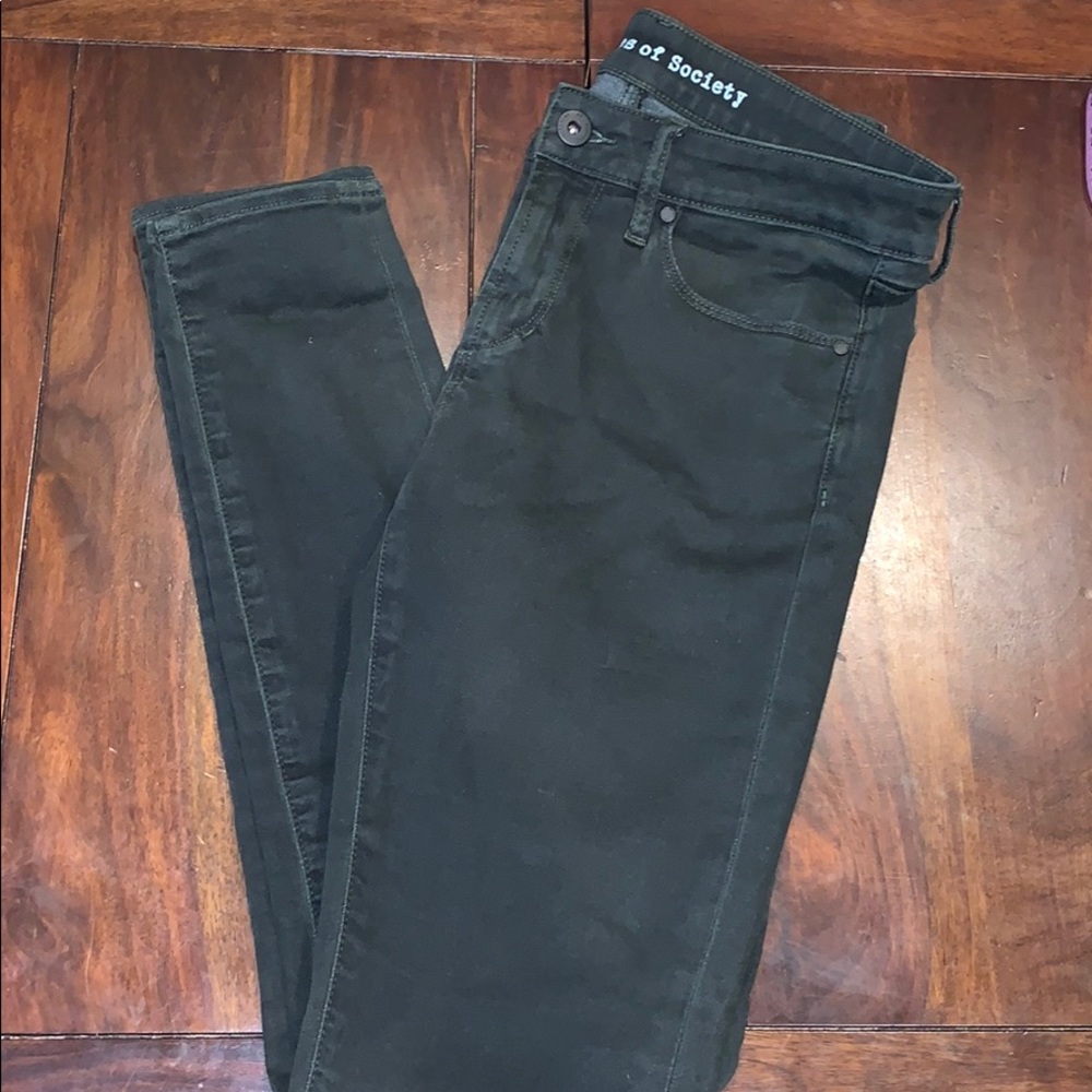 Articles of society skinny olive green jeans